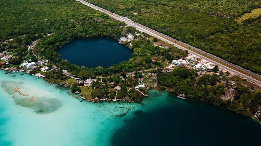 Cenote Azul Bacalar, Mexican Caribbean